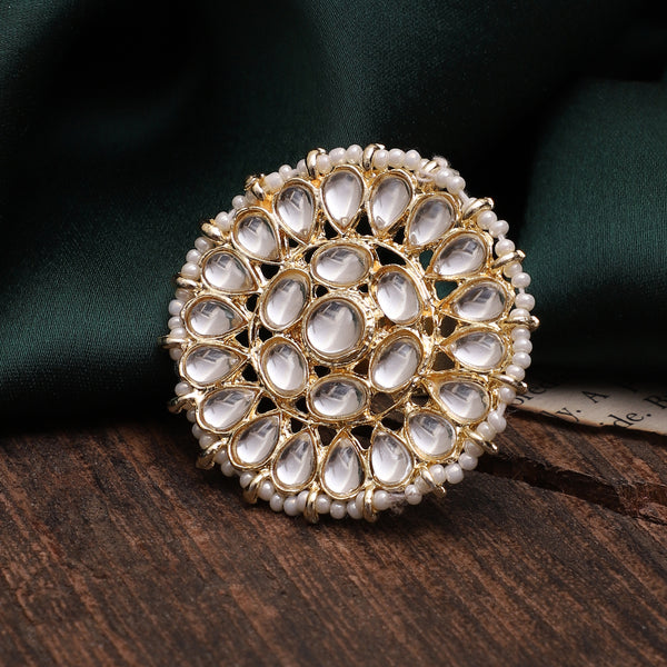 Kundan Adjustable Ring