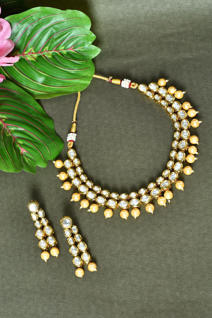 Kundan Necklace Set for Ethnic Wear - Aviksha Creations