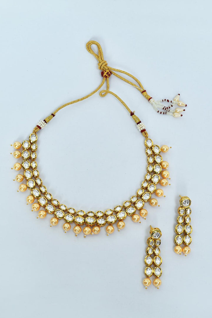 Kundan Necklace Set for Ethnic Wear - Aviksha Creations