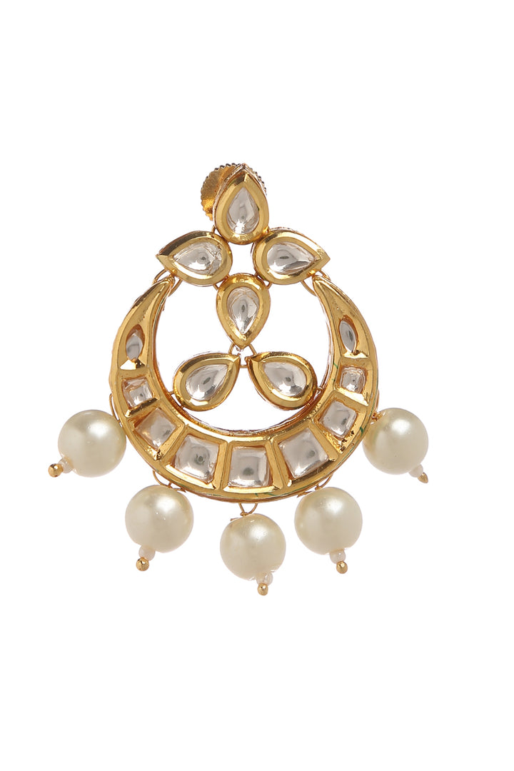 Kundan White Pearled Earring set for Womens and Girls - Aviksha Creations