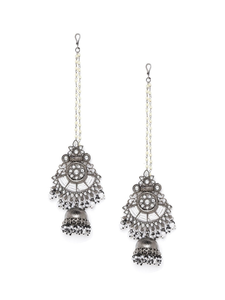 Afghani Silver Oxidised Earrings for Womens and Girls - Aviksha Creations