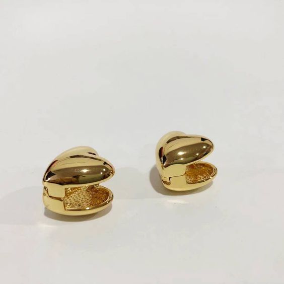 Heart Hoop Gold Plated 18k