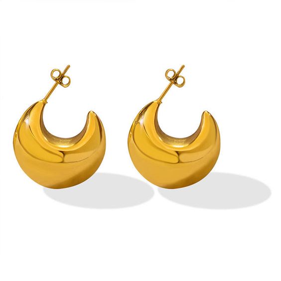 Gold Plated Stud Earrings for Casual Wear