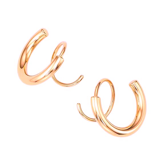 Twisted Rose Gold 18K Gold