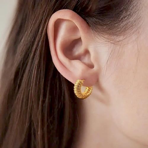 Gold and Bold Studded Earrings for Womens and Girls - Aviksha Creations