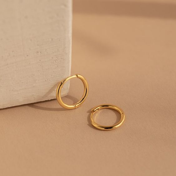 15MM Gold Hoops 18K Gold