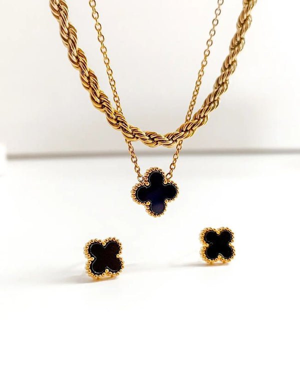 Combo Set of Necklace and Earring 18K Gold