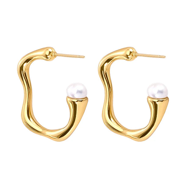 Fantasy Hoops 18K Gold Hoops