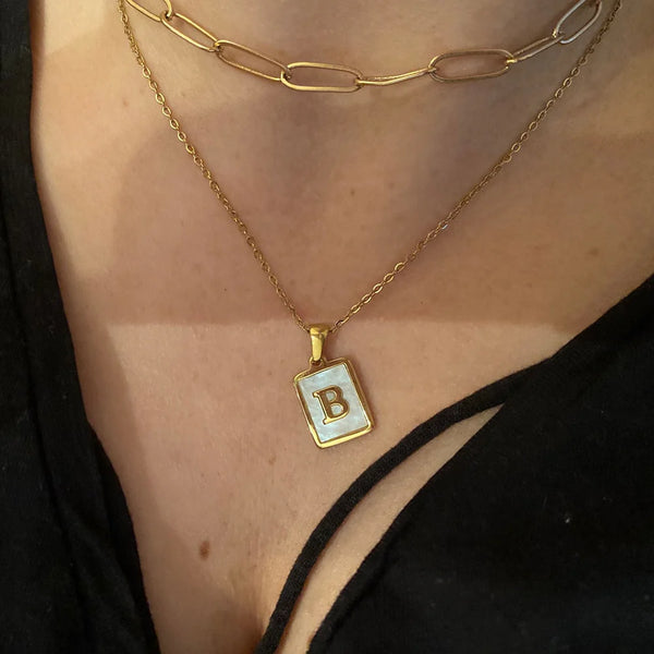 Alphabetical Necklace 18K Gold