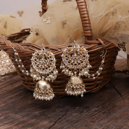 Gold Plated Ethnic Wear with Earchain