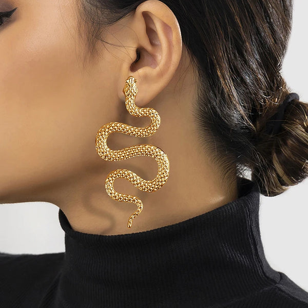 Snack Gold Plated Earrings - Aviksha Creations