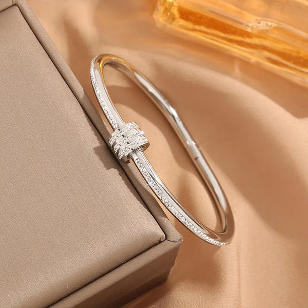 Silver Bracelet 18K Gold