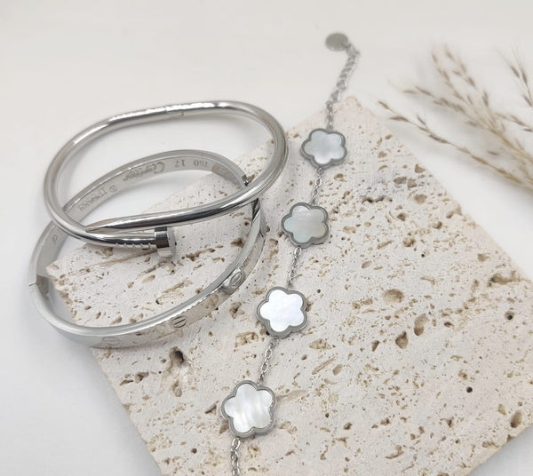 Silver Combo Set 18K Plated