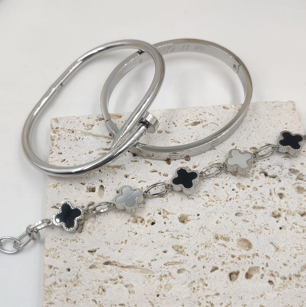 Silver Combo Set 18K Plated