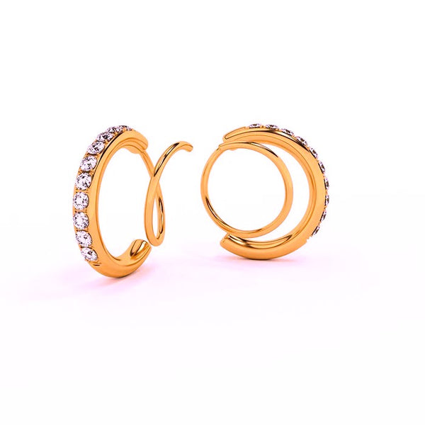 Magic Earrings Rose Gold 18K