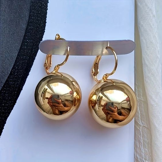 Ball Round Hoops 18K Gold