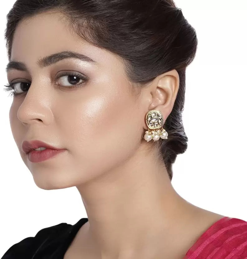 Kundan Studded Earring for Womens and Girls - Aviksha Creations