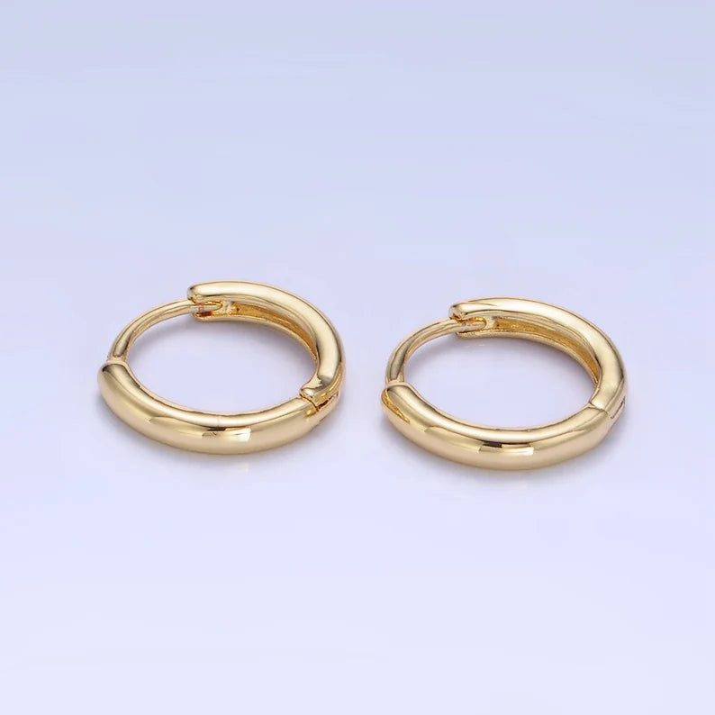 10 MM Hoops 18K Gold