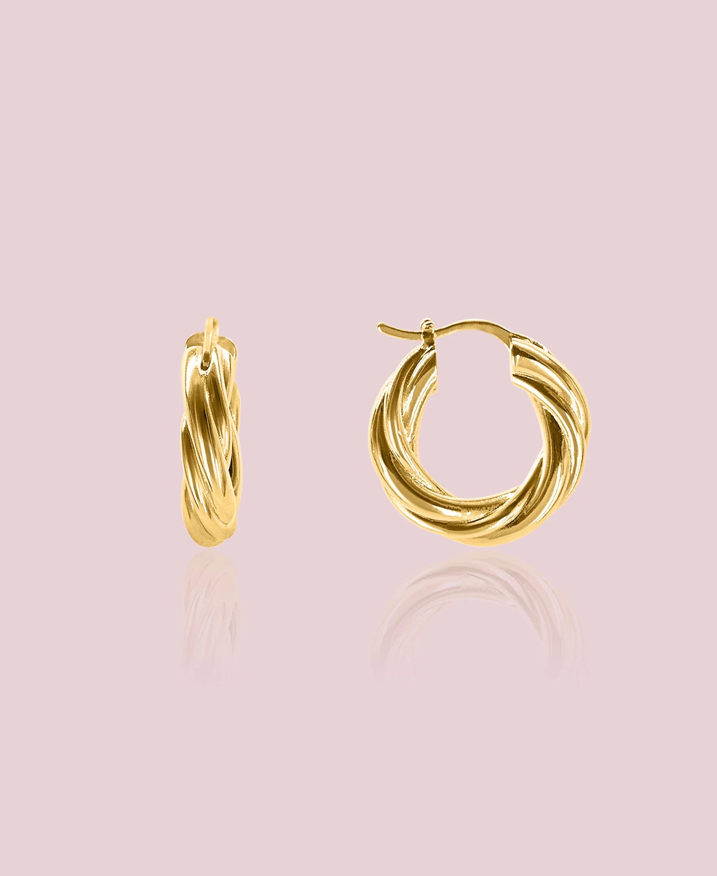 Luna Hoops 18K Gold