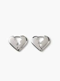 Broken Heart Silver and Gold Stainless Steel for Women and Girls - Aviksha Creations