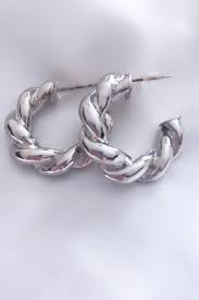 Silver Hoop Earring for Womens and Girls - Aviksha Creations