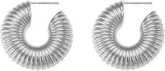 Silver Hoop Earrings - Aviksha Creations
