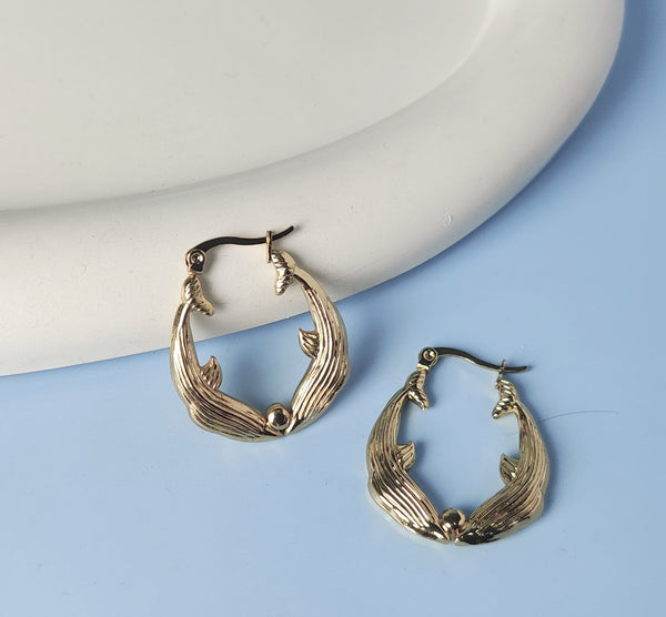 Shark Anti Tanished Earrings Hoops