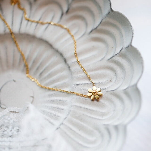 Floral Necklace 18K Gold Plated